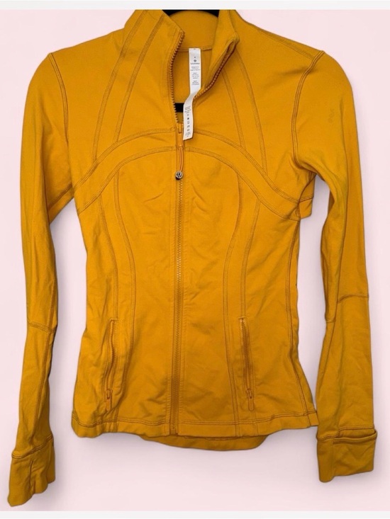 lululemon athletica Jackets & Blazers - lululemon athletica Womens Zip-Up Bomber Jacket in Honey Lemon